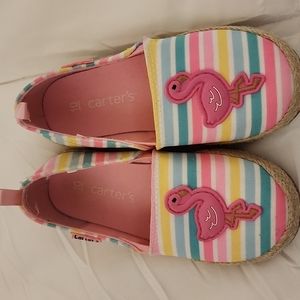 Carter's Flamingo Espadrille slip-ons
